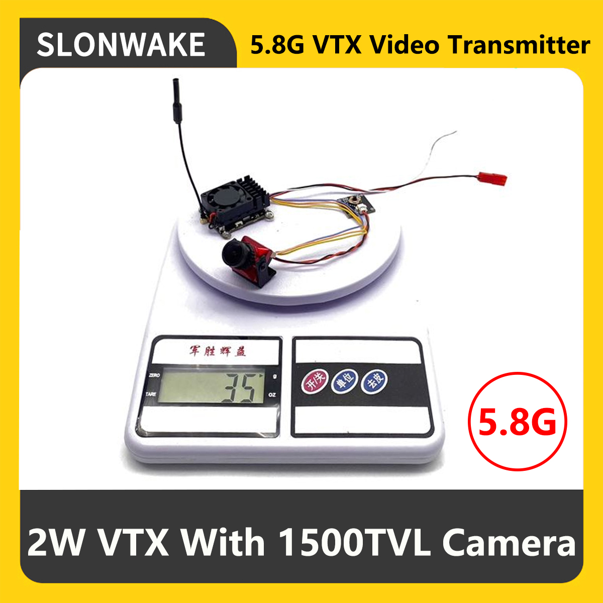 Fpv Drone Frame - Transmissor FPV VTX SLONWAKE 5.8G 2000mW
