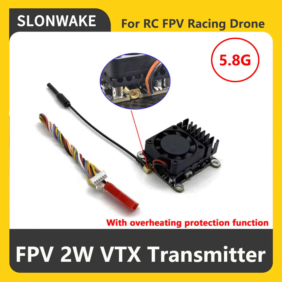 Transmissor FPV VTX SLONWAKE 5 - Fpv Drone Frame avaliação e preço
