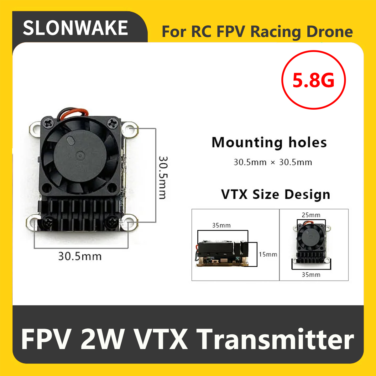 Transmissor FPV VTX SLONWAKE 5 - Fpv Drone Frame avaliação e preço