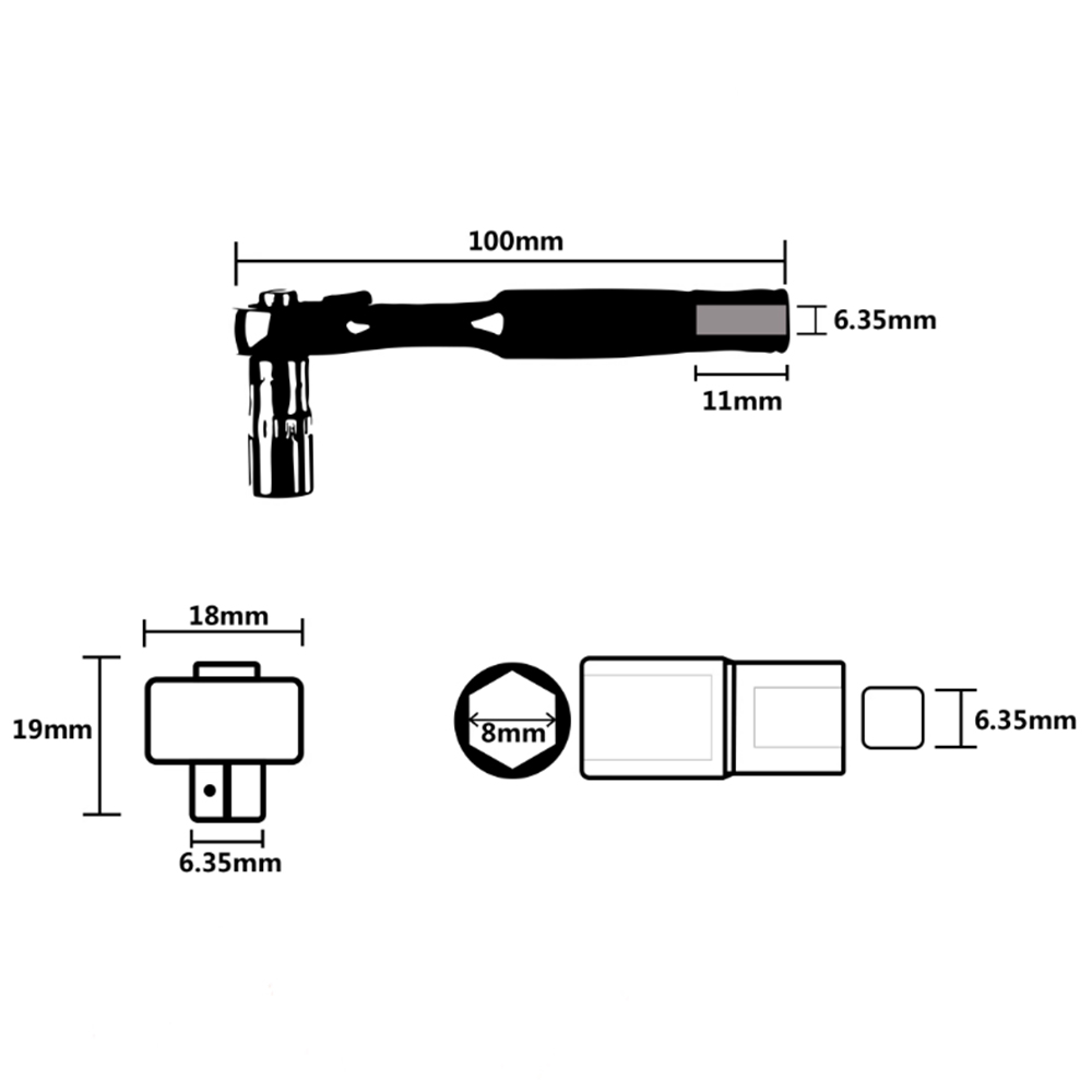 Chave de catraca GEMFAN WL-06  - Fpv Drone Tool Kit avaliação e preço